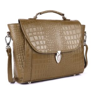 Classic Croco Executive Satchel