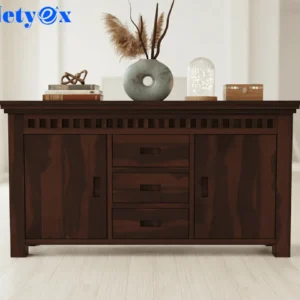 Solid Sheesham Wood Wooden Cabinet Sideboard